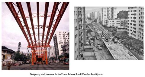 Prince Edward Road temporary flyover built in 72 hours