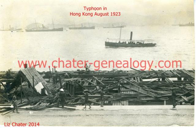 Typhoon Damage on the waterfront 1923
