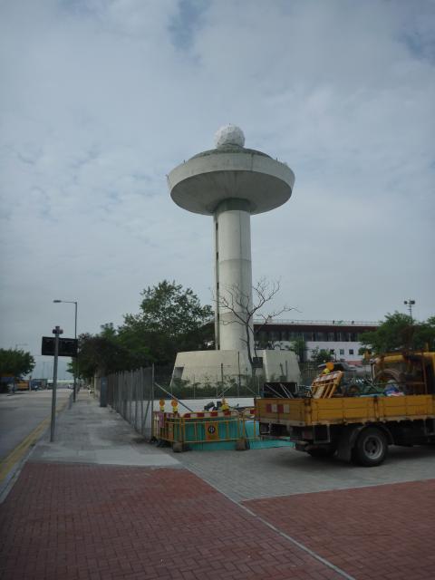 Concrete tower near Kai Tak