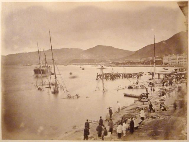 Damage from 1874 typhoon