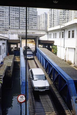 Jordon Road vehicle ferry pier loading cars