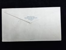 The Imperial Airway Service First Flight Airmail from Hong Kong cover sent by Graca & Co. on 25 March 1936 (Back)