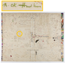 Brian C. K. Hawkins's signature on the Day Joyce Sheet