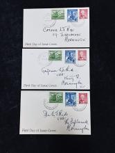 Three Australia First Day of Issue Covers collected by Colonel Professor Dr. L.T. Ride