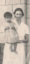 1941 Ruth Little with child at Fanling