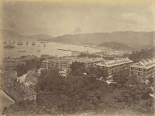 The Wellington Barracks and scenery of the east position of the island, Hong Kong