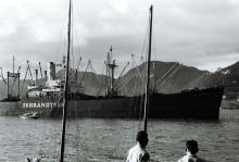 Old cargo ship
