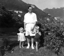 HK 14 Bowen Road Dad, Ian and Ceri c.1957.jpg