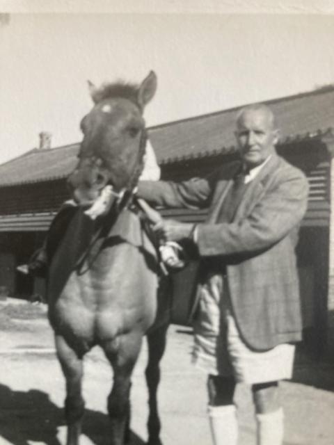 Eric Moller with another of his beloved horses
