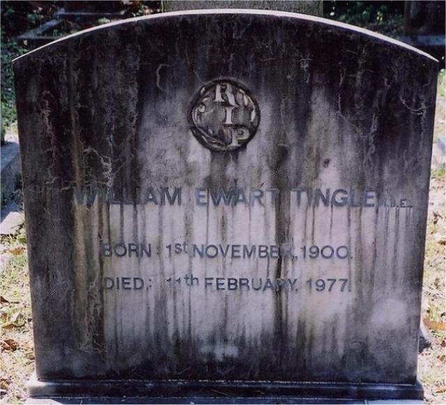 1977 billy tingle m.b.e. grave marker