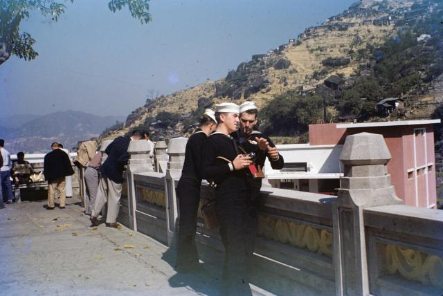 Sailors of USS Hollister, 1954