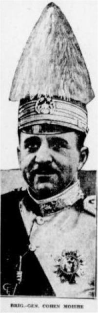 1931 brig. gen. m.a. cohen in ceremonial chinese military uniform as a.d.c. to the nationalist government of china at canton