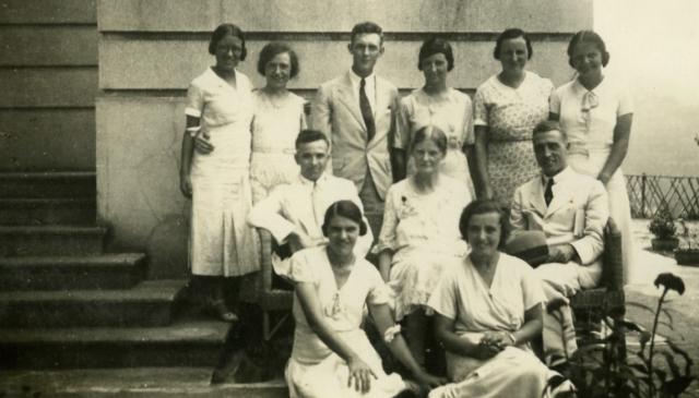 1932-33 BCMS missionaries with Bishop Ronald Hall