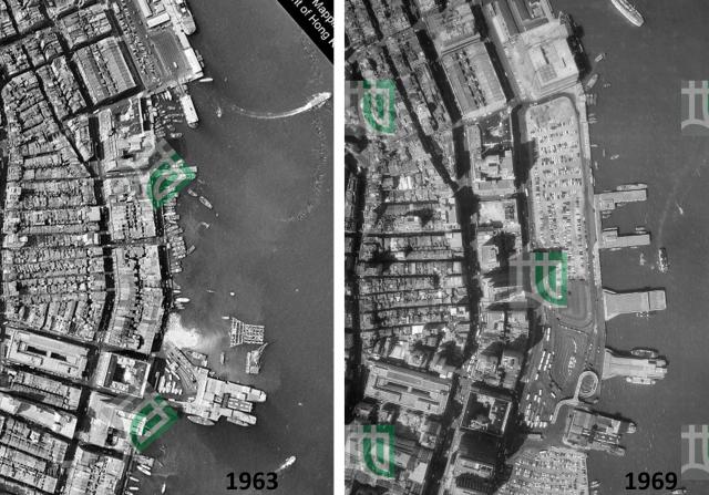 central piers aerial view 1963+1969