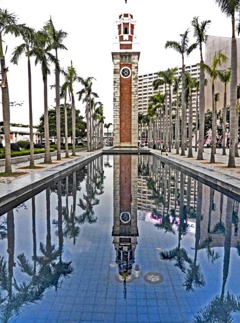 KCR station clock tower-jet lagged early morning walk reflections