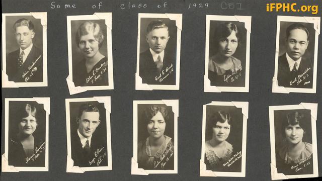 Some of the class of 1929