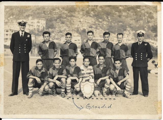 Naval football team in the 1950s