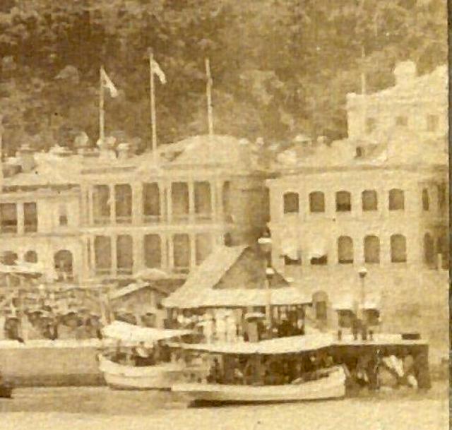 temporary pier off ice house street c1896