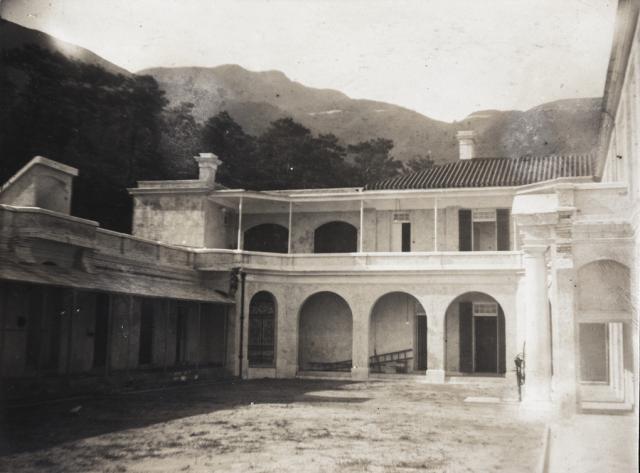 A courtyard, Morrison Hall, Hong Kong University, Hatton Road