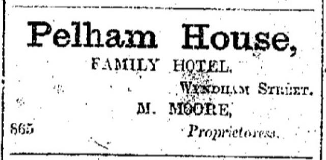 Pelham House advert 1902