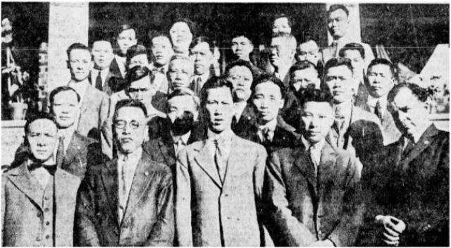 1922 - Two Gun Cohen with Dr Sun Yat-Sen's supporters in Canada