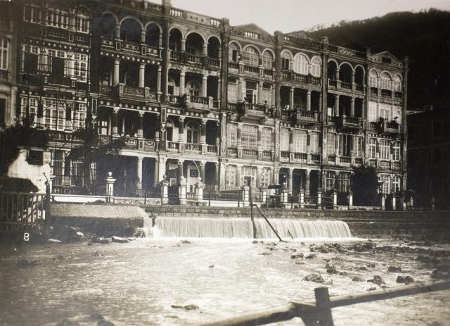 Flooding caused by the 19th July 1926 rainstorm, Wong Nai Chung nullah (黃泥涌峽), Hong Kong