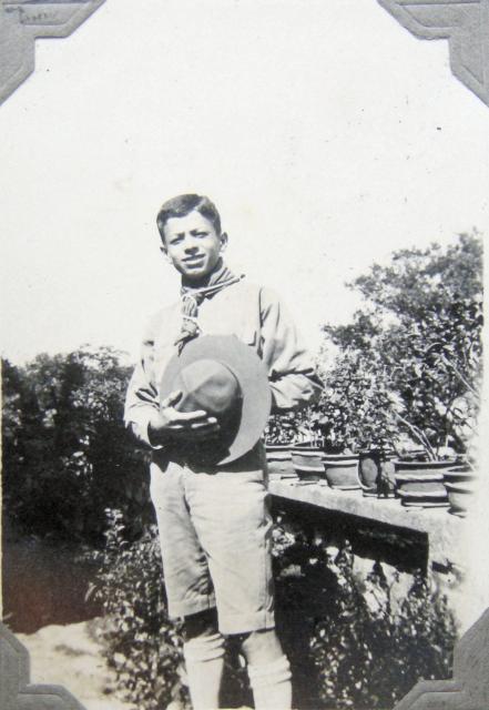 Paul Braga in his Scout uniform