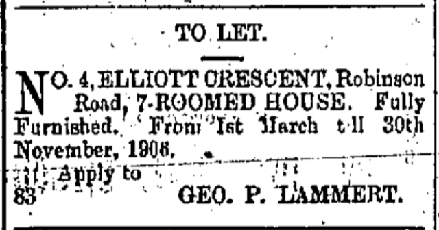 to let no. 4 elliott crescent the china mail page 2 24th january 1906