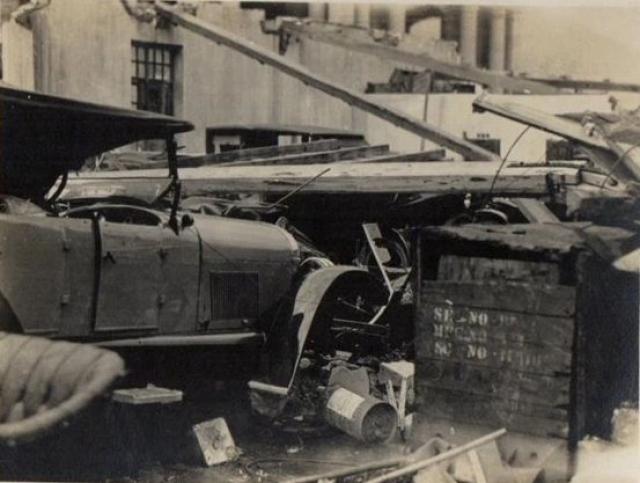 1927 Typhoon Damage - Motor Garage