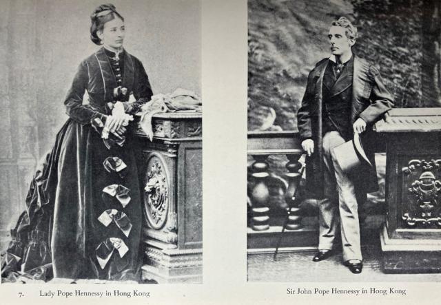 1877 - Sir John & Lady Kitty Pope-Hennessy in Hong Kong.