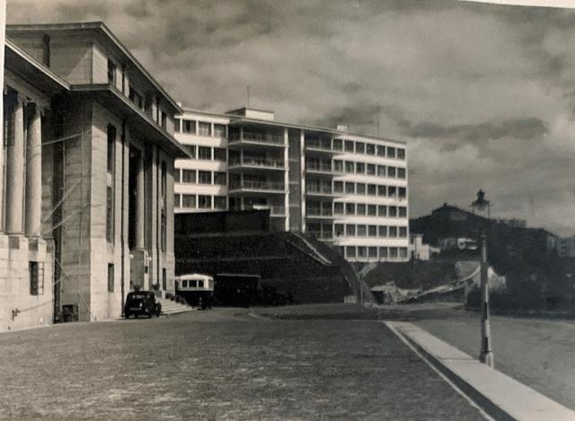 View of Peak Pavilions circa 1950