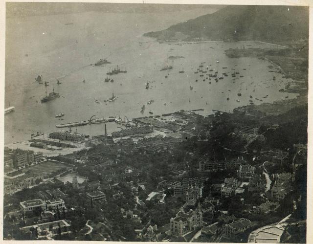 A bird's-eye view of Hong Kong 1910