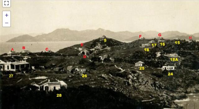 1930s bungalows on Cheung Chau numbered