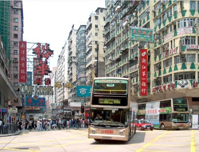 Hongkong - Streetlife - 24 (View into Jordan Road)