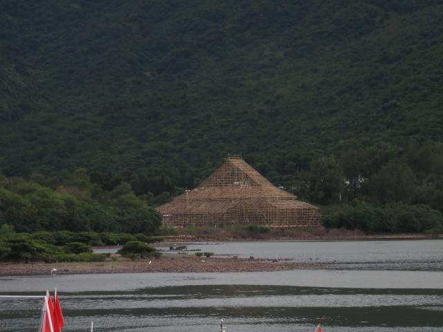 Tung Chung, Hau Wong Temple event scaffolding