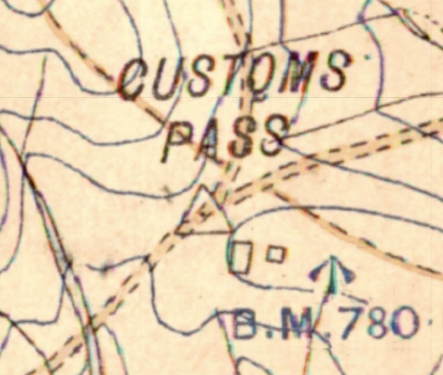 Customs Pass Fei Ngo Shan 1904 Map