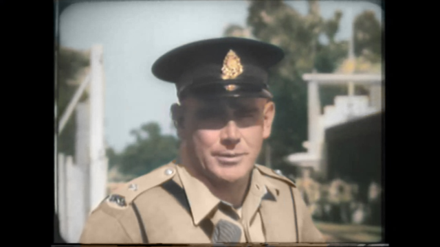 Colourised video frame of newsreel - 1