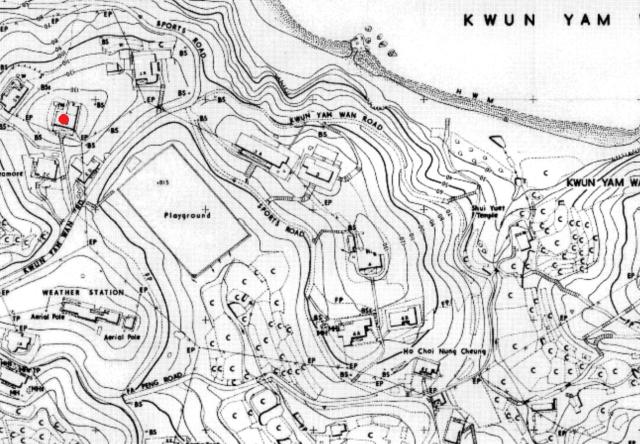 1963.5 HK Maps crop Kwun Yam Wan houses