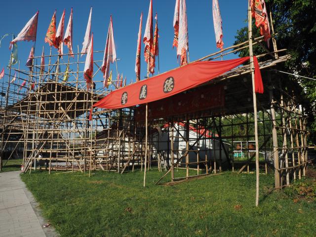 Hau Wong Birthday celebration scaffoding, Tung Chung