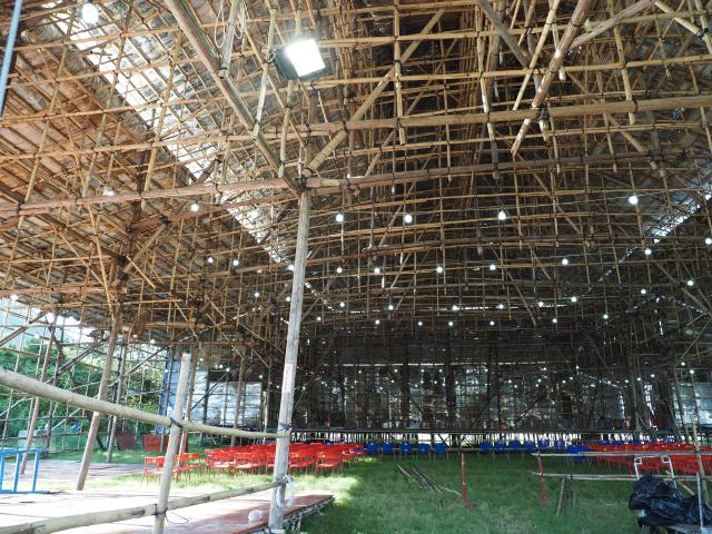 Hau Wong Birthday celebration scaffoding, Tung Chung