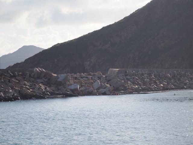 Damaged Breakwater