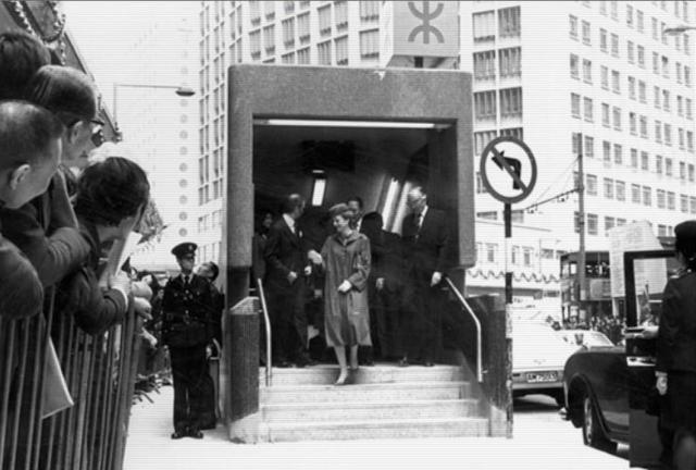 Princess Alexandra at the MTR Central Station