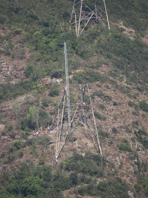 Demolision in progress