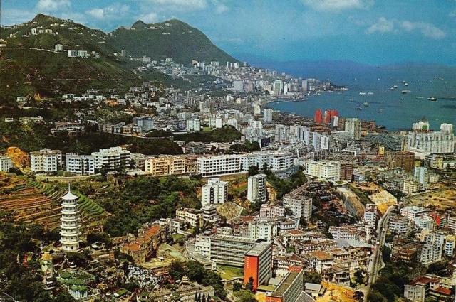 1960s Overlooking Tiger Balm Garden towards Causeway Bay & Central