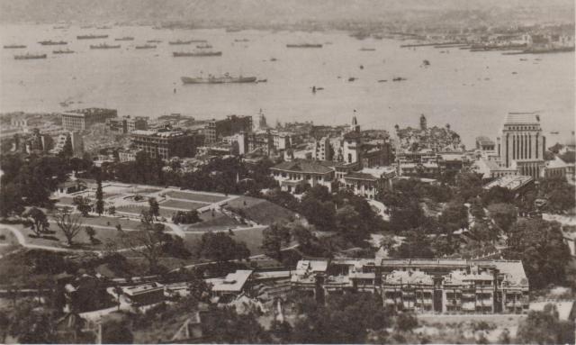 View towards the harbour, 1940s