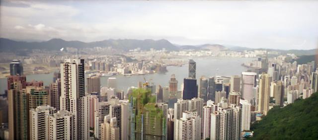 Panorama view from The Peak (2), July 1998