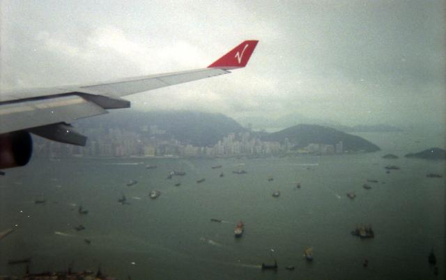 Arriving into Hong Kong (1), June 1998