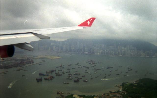 Arriving into Hong Kong (2), June 1998