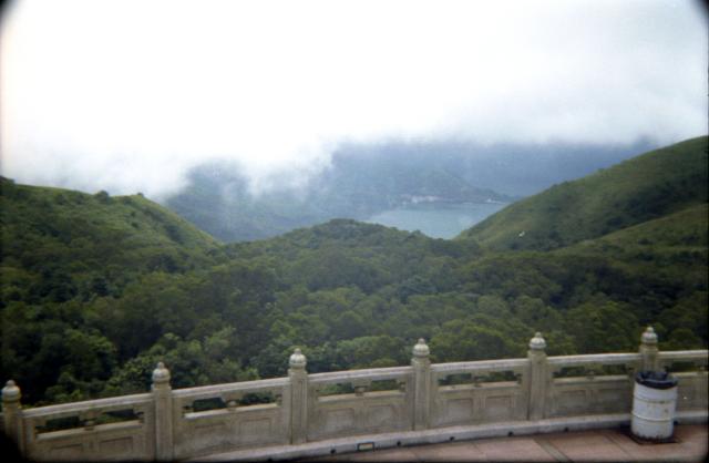 View from the top of the Big Buddha steps