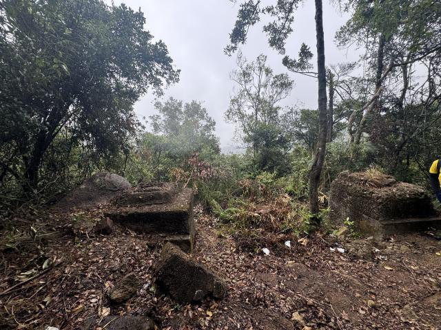 Foundation remnants for Taikoo Ropeway steel pylons near Hong Pak Trail